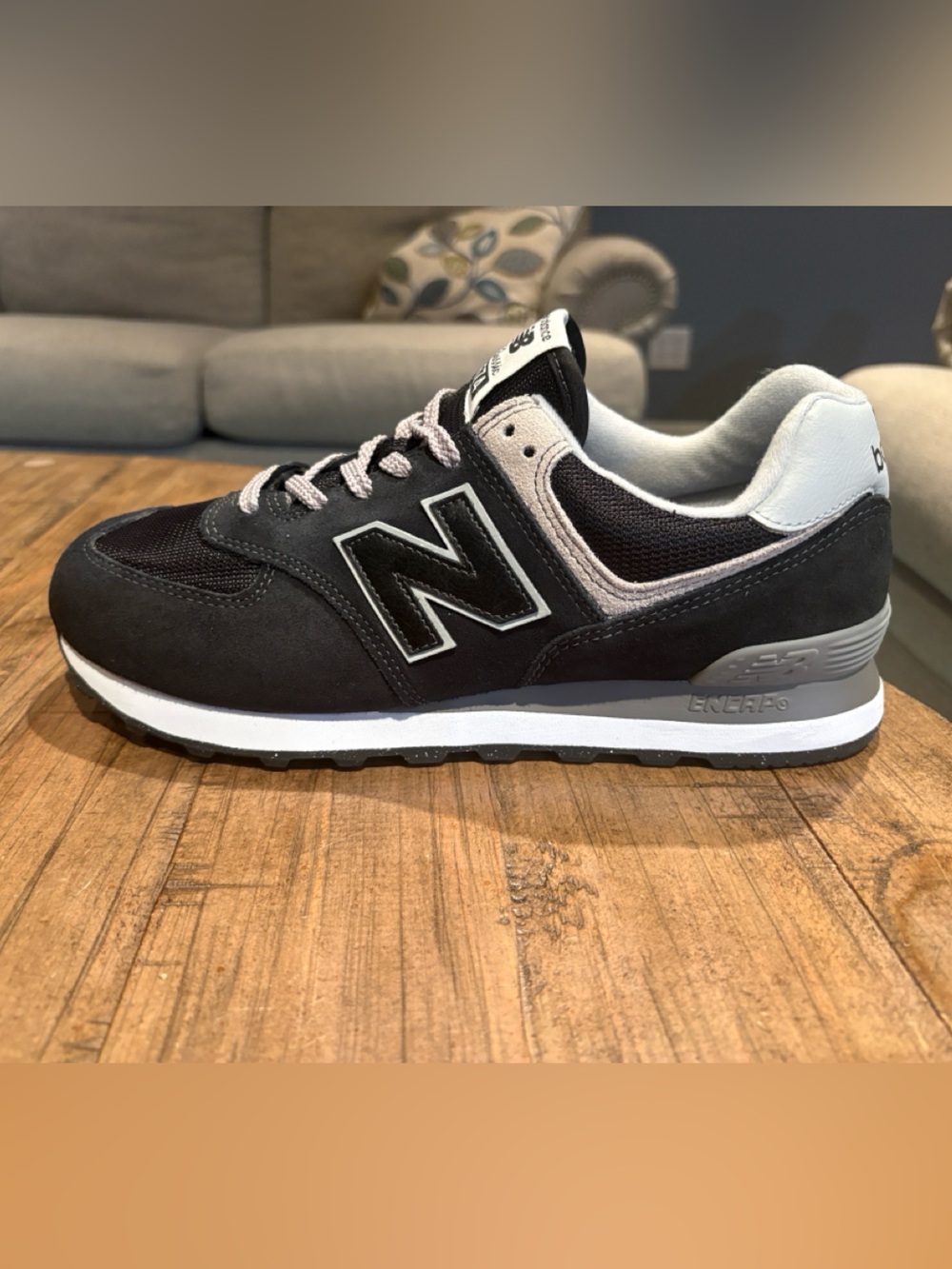 New Balance Black and White Men's Casual Sneaker